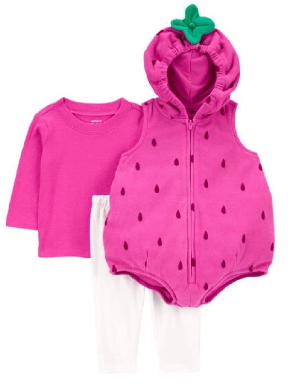 Carters Strawberry Halloween Costume 3 Piece 3/6 6/9 12 18 or 24 Months